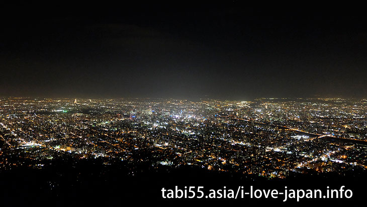 7. Night view in Sapporo! Mt. Moiwa Ropeway